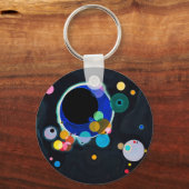 Kandinsky Verscheidene Circles Artwork Sleutelhanger (Voorkant)