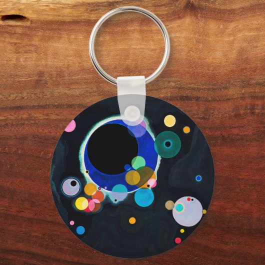 Kandinsky Verscheidene Circles Artwork Sleutelhanger (Voorkant)
