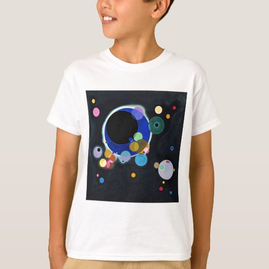 Kandinsky Verscheidene Circles Artwork T-shirt (Voorkant)