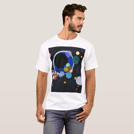 Kandinsky Verscheidene Circles Artwork T-shirt (Voorkant volledig)