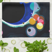 Kandinsky Verscheidene Circles Artwork Theedoek (Gevouwen)