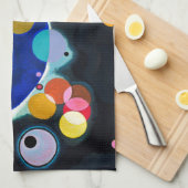 Kandinsky Verscheidene Circles Artwork Theedoek (Quarter Fold)