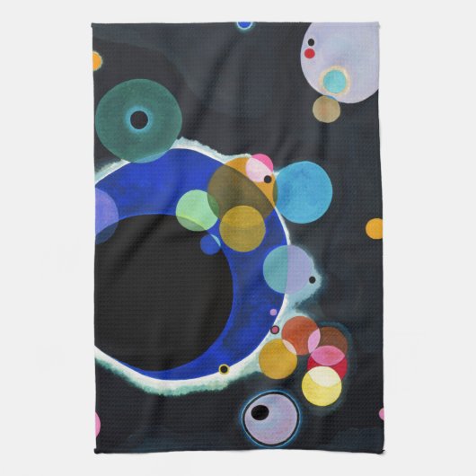 Kandinsky Verscheidene Circles Artwork Theedoek (Verticaal)