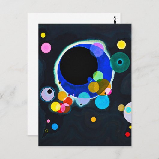 Kandinsky Verscheidene Circles Briefkaart (Voorkant / Achterkant)