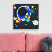 Kandinsky Verscheidene Circles Canvas Print (Insitu (Woonkamer))