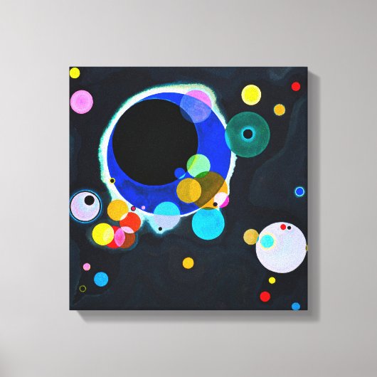 Kandinsky Verscheidene Circles Canvas Print (Voorkant)