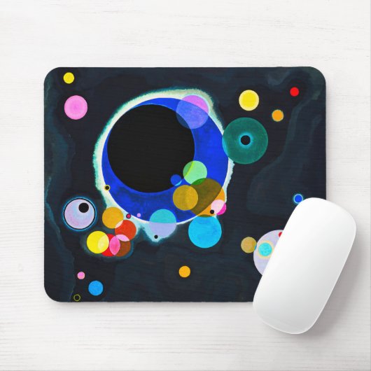 Kandinsky Verscheidene Circles Muismat (Met muis)