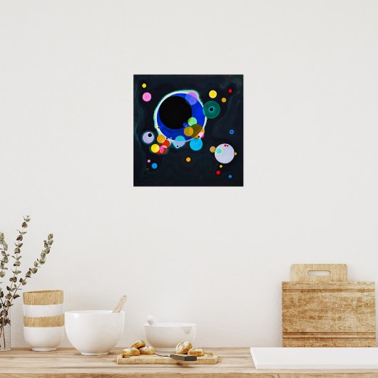 Kandinsky Verscheidene Circles Poster (Keuken)