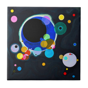 Kandinsky Verscheidene Circles Tegeltje