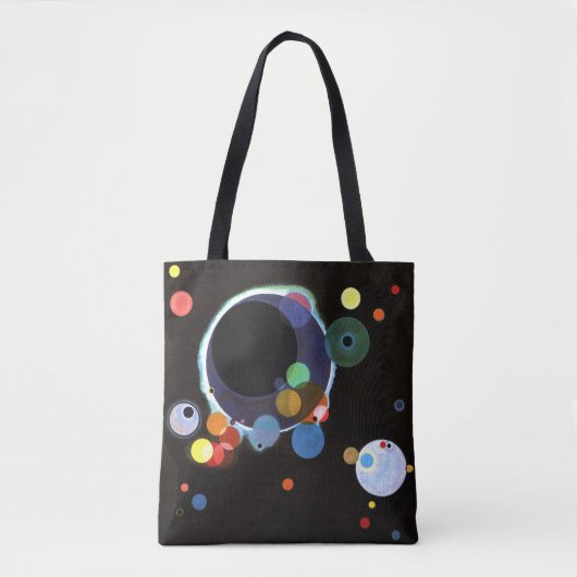 Kandinsky - Verscheidene cirkels, beroemd schilder Tote Bag (Voorkant)