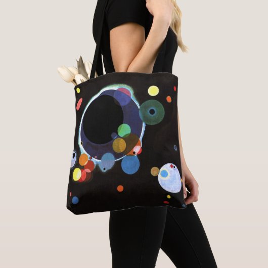 Kandinsky - Verscheidene cirkels, beroemd schilder Tote Bag (Dichtbij)
