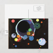 Kandinsky - Verscheidene cirkels Briefkaart (Voorkant / Achterkant)