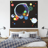 Kandinsky - Verscheidene cirkels Canvas Afdruk (Insitu (Slaapkamer))