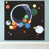 Kandinsky - Verscheidene cirkels Canvas Afdruk (Insitu (Houten vloer))
