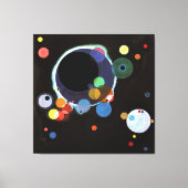 Kandinsky - Verscheidene cirkels Canvas Afdruk (Voorkant)