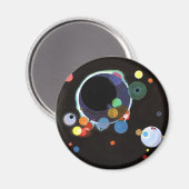 Kandinsky - verscheidene cirkels, magneet (Voorkant / Achterkant)
