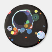 Kandinsky - verscheidene cirkels, magneet (Voorkant)