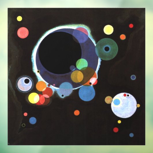 Kandinsky - Verscheidene cirkels Raamsticker (Vel 3)