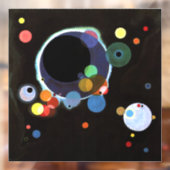 Kandinsky - Verscheidene cirkels Raamsticker (Vel 2)
