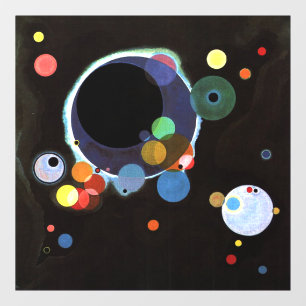 Kandinsky - Verscheidene cirkels Raamsticker