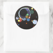 Kandinsky - Verscheidene cirkels Ronde Sticker (Tas)