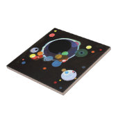 Kandinsky - Verscheidene cirkels Tegeltje (Zijkant)