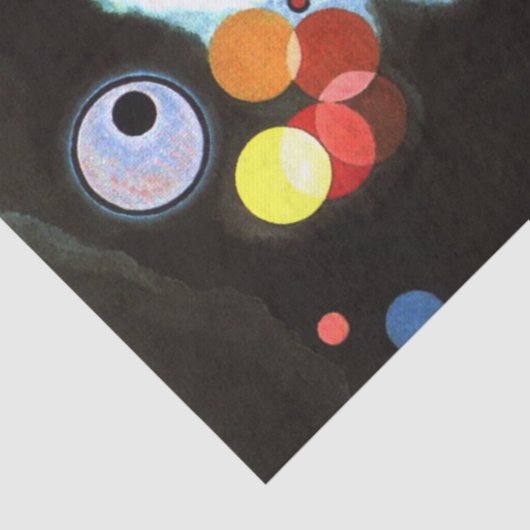 Kandinsky - Verscheidene cirkels Tissuepapier (Detail)