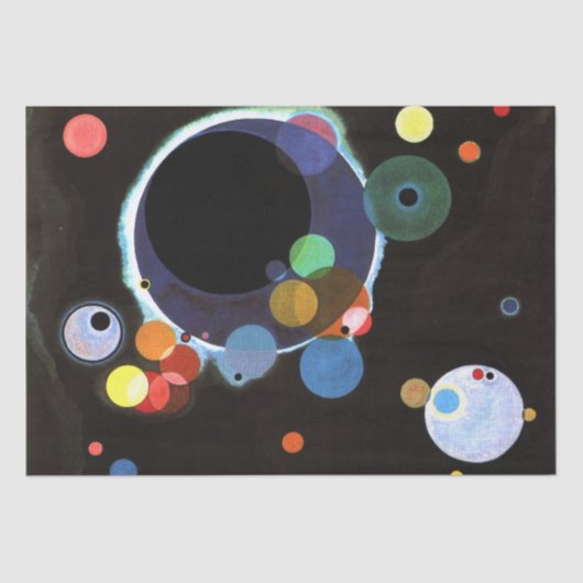 Kandinsky - Verscheidene cirkels Tissuepapier (Voorkant)