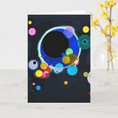 Kandinsky Verschillende cirkels Wenskaart Kaart (Gele Bloem)