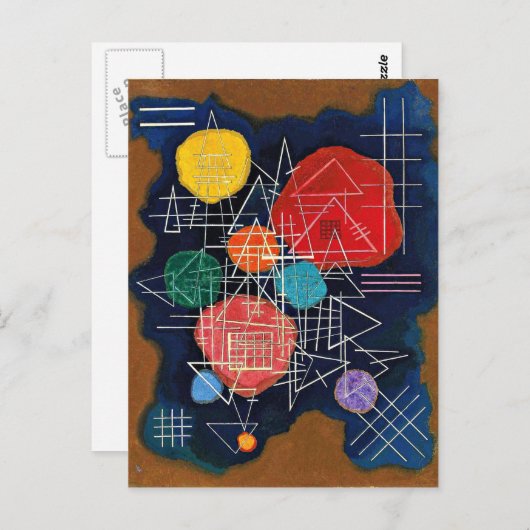 Kandinsky - Versluierde Gloed Briefkaart (Voorkant / Achterkant)