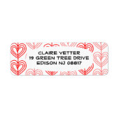 Kandinsky Verspreide Valentijn’s Etiket (Voorkant)