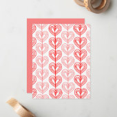 Kandinsky Verspringende Valentijn  Notitiekaartje (Voorkant / Achterkant in situ)