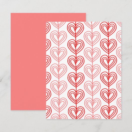 Kandinsky Verspringte Valentijnskaart Notitiekaartje (Voorkant / Achterkant)