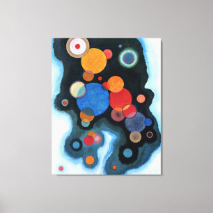 Kandinsky - Vertiefte Regung Canvas Afdruk
