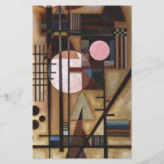 Kandinsky Verzachte Constructie Briefpapier (Voorkant)