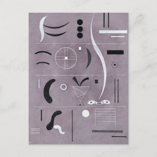 Kandinsky - Vier delen, abstracte kunst, Briefkaart