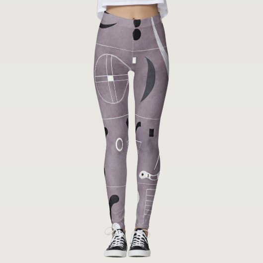 Kandinsky - Vier delen, abstracte kunst, Leggings (Voorkant)