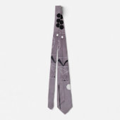 Kandinsky - Vier delen, abstracte kunst, Stropdas (Achterkant)