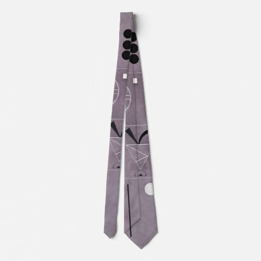 Kandinsky - Vier delen, abstracte kunst, Stropdas (Achterkant)