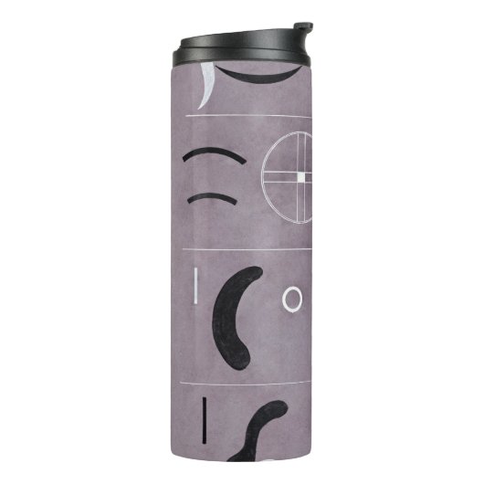 Kandinsky - Vier delen, abstracte kunst, Thermosbeker (Gedraaid links)