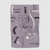 Kandinsky - Vier delen, Golfhanddoek (Voorkant)