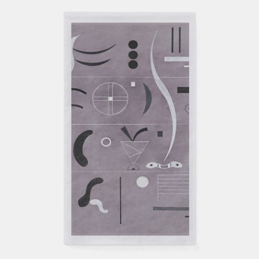 Kandinsky - Vier delen, papieren handdoeken Servet (Voorkant)