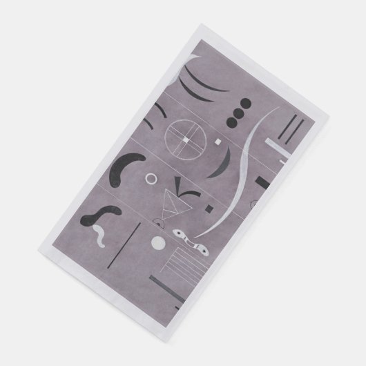 Kandinsky - Vier delen, papieren handdoeken Servet (Hoek)