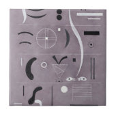 Kandinsky - Vier delen, Tegeltje (Voorkant)