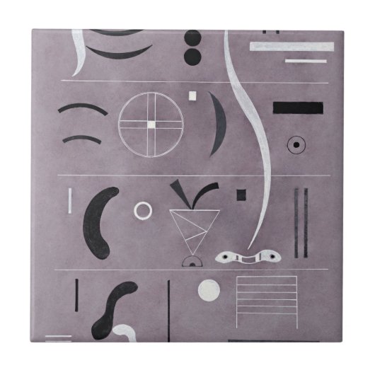 Kandinsky - Vier delen, Tegeltje (Voorkant)