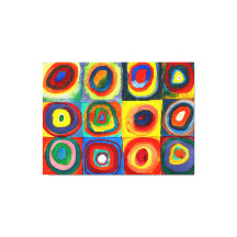 KANDINSKY - Vierkanten met Concentrische Cirkels (