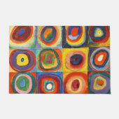 Kandinsky - Vierkanten met concentrische cirkels Deurmat (Voorkant)
