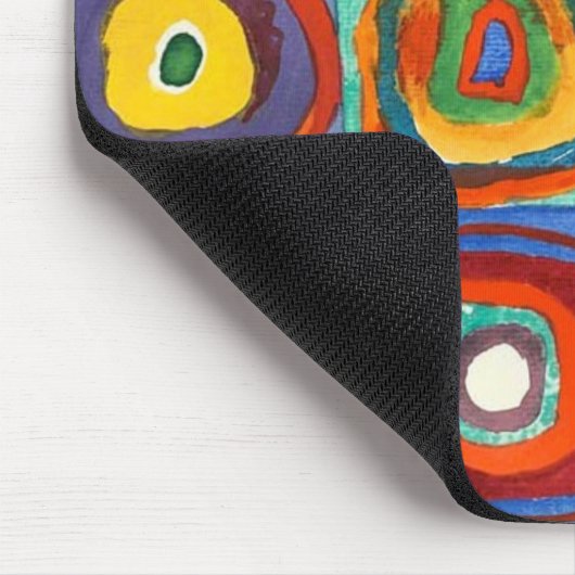 Kandinsky - Vierkanten met concentrische cirkels Muismat (Hoek)