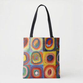 Kandinsky - Vierkanten met concentrische cirkels Tote Bag