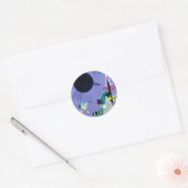 Kandinsky - Violet-Green, Ronde Sticker (Envelop)